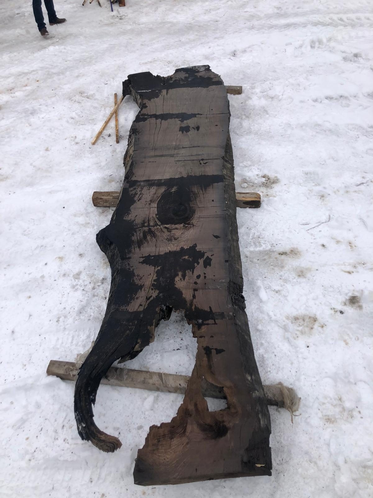 First slab off the saw